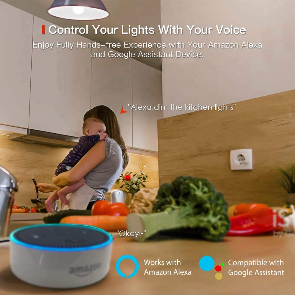 Voice control wireless smart remote control led light bulbs AC 7W RGB dimmable E27 globe bulbs led light lamp - Smart Home - 1