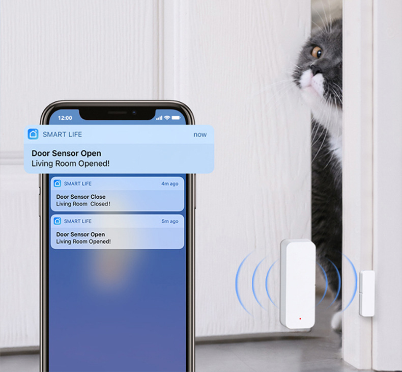 Tuya smart wifi door sensor window detector home depot alarm tuya smart app control - Door Sensor - 3