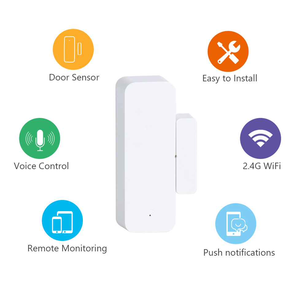 Tuya smart wifi door sensor window detector home depot alarm tuya smart app control - Door Sensor - 2