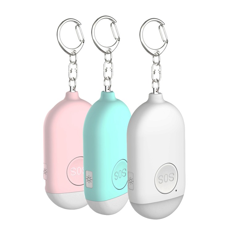 Self defense alarm and light keychain 130db women safe sound personal alarm emergency alarm keychain - Personal Alarms - 1