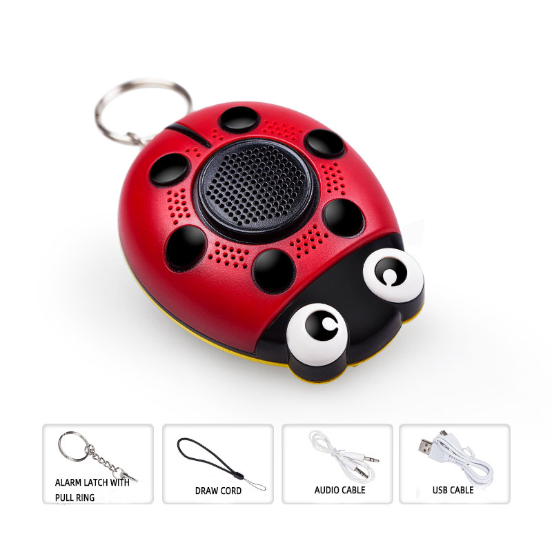 130dB personal alarm self defense keychain alarm anti rape emergency alarm with led light - Personal Alarms - 1