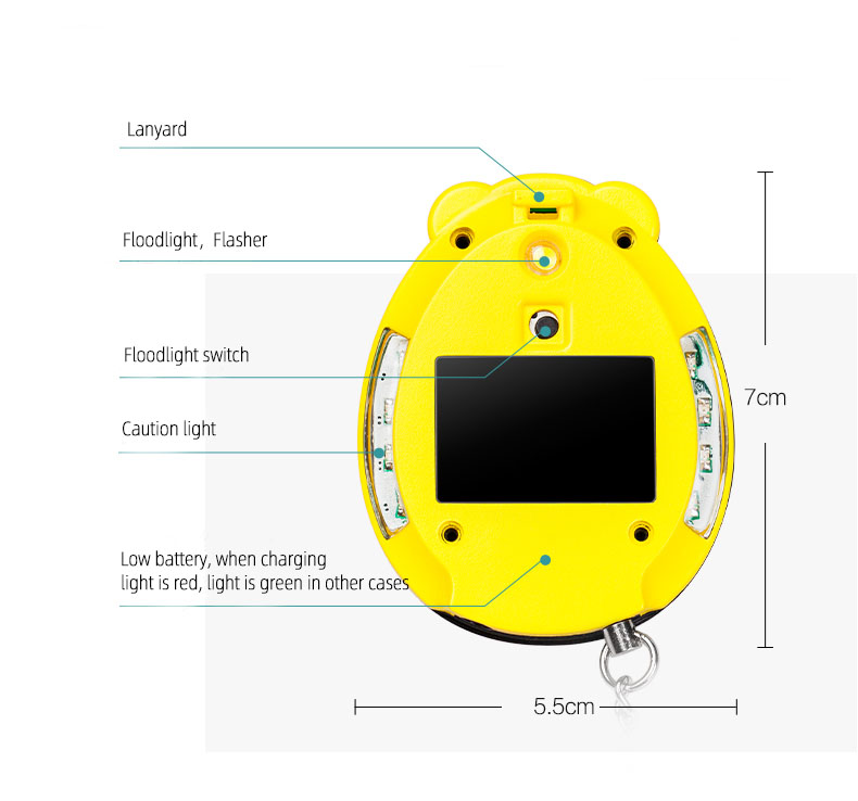 130dB personal alarm self defense keychain alarm anti rape emergency alarm with led light - Personal Alarms - 3