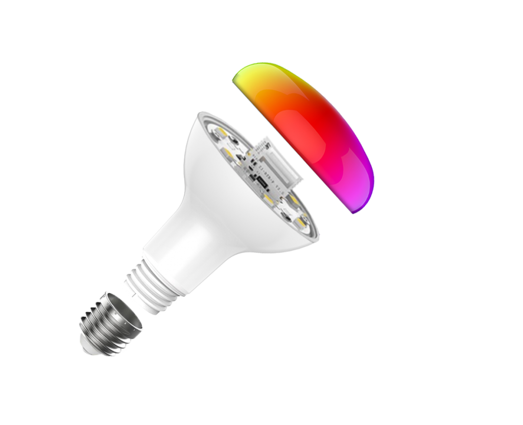 8W E27 tuya smart led bulb dimmable LED ceiling light bulb mushroom lamp RGB+CW E27 with Alexa Google Home - Smart Home - 2