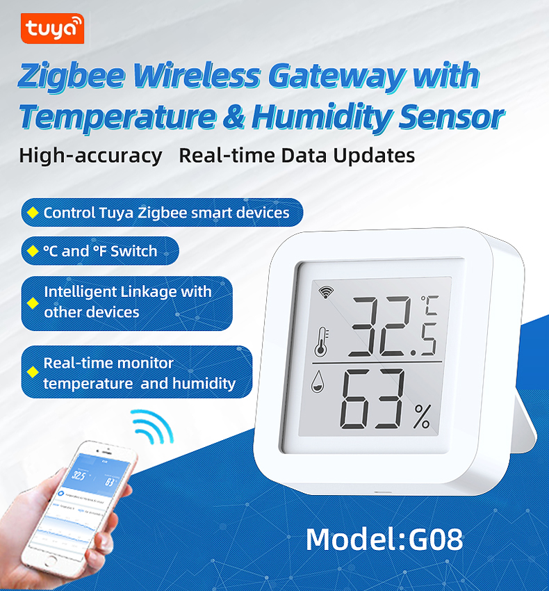 New Arrival-Zigbee 3.0 Smart Gateway with Temperature & Humidity Sensor - Company News - 1