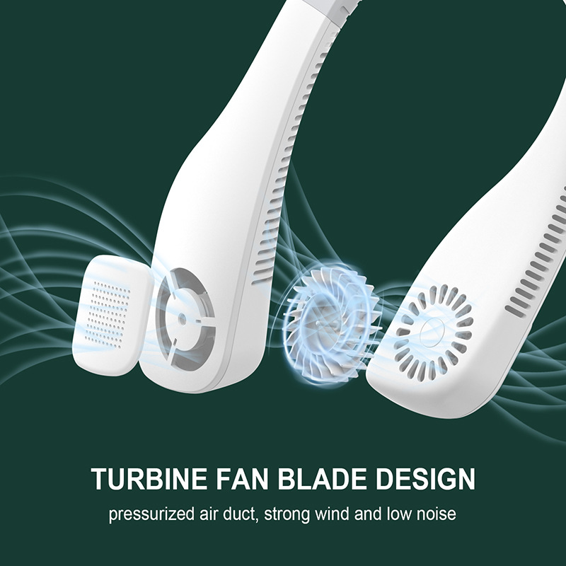 MAIHA Neck Fan Amazon Portable Fan Strong Wind Adjustable 360° Cooling Super Quiet No Blade Fan Design No Hair Twisting - Fan - 3
