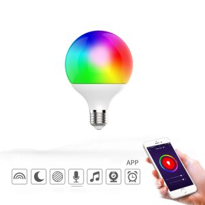 B22 E27 E26 10W Led smart light bulbs rgb colour tuya bulbs work with alexa google home