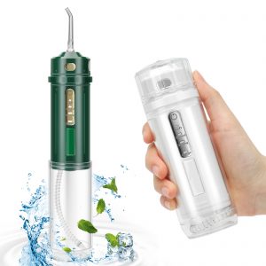 Dental Water Jet Cordless Water Flosser Teeth Cleaner Water Dental Oral Irrigator Portable Rechargeable for Braces Tooth Cleaning Travel with 3 Modes IPX7 Waterproof